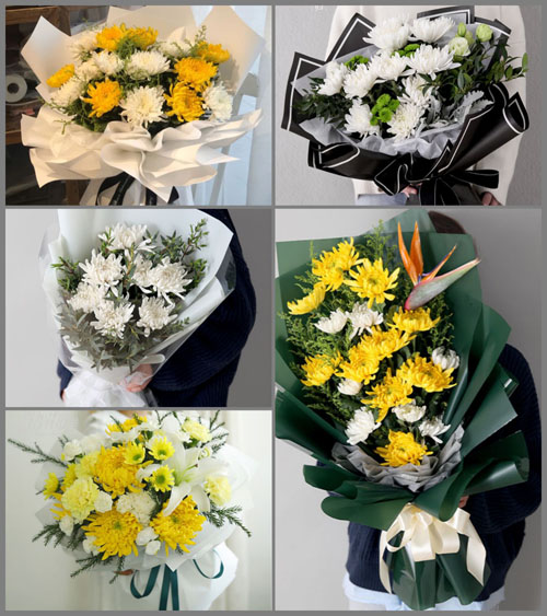 广西百色西林县八达镇白事花束代送